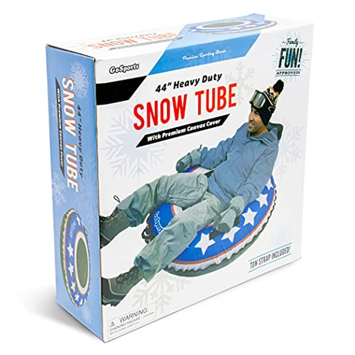 GoSports 44 Inch Heavy-Duty Winter Snow Tube with Premium Canvas Cover - Commercial Grade Sled - Stars & Stripes by GoSports - Image 7
