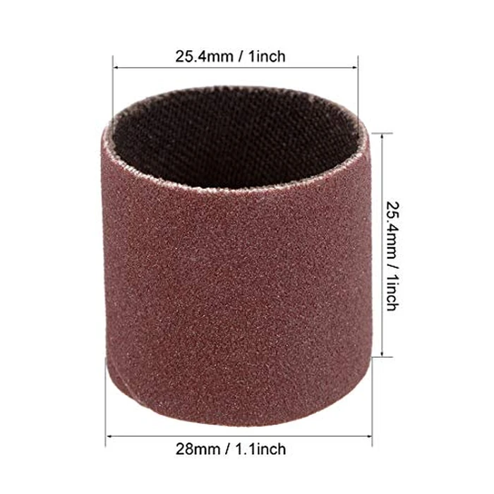 uxcell 1 Inch x 1 Inch Sanding Sleeves 240 Grits Sandpapers Band Drums 10 Pcs by uxcell - Image 3