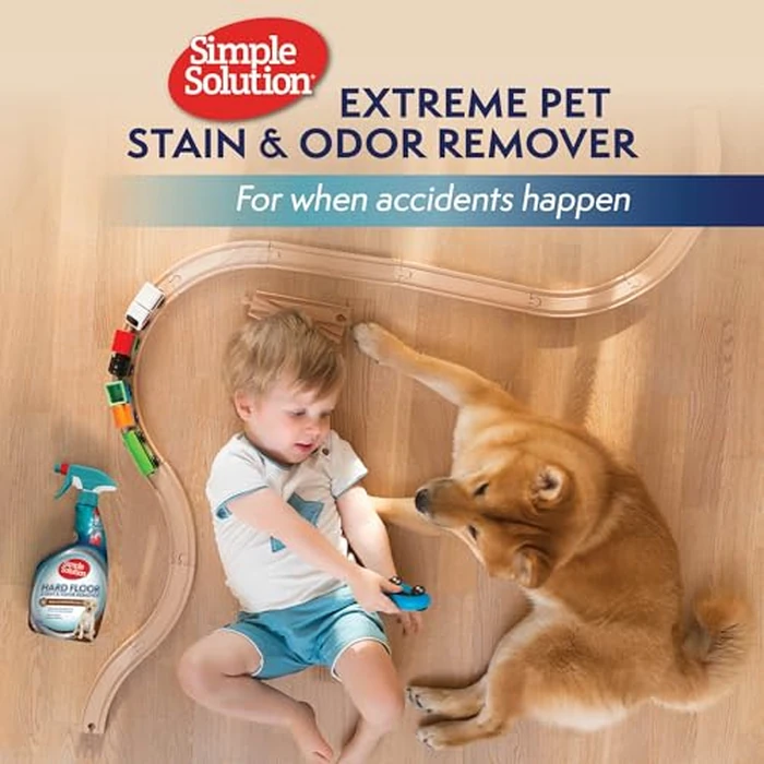 Simple Solution Extreme Pet Stain and Odor Eliminator Spray, Enzymatic Cleaner With 3X Pro-Bacteria Cleaning Power for Dogs & Cats, Strong Urine, Pee and Poop Smell Remover for Carpets & Floors, 32 oz by Simple Solution - Image 8