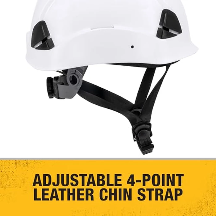 DEWALT DPG22V White Type II Class C 4-Point Ratcheting Vented Safety Helmet by DEWALT - Image 4