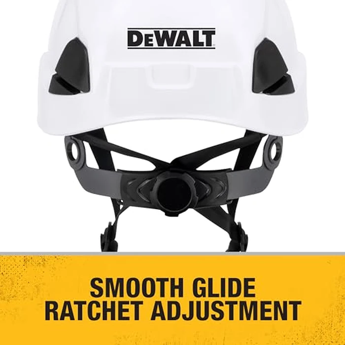 DEWALT DPG22V White Type II Class C 4-Point Ratcheting Vented Safety Helmet by DEWALT - Image 5