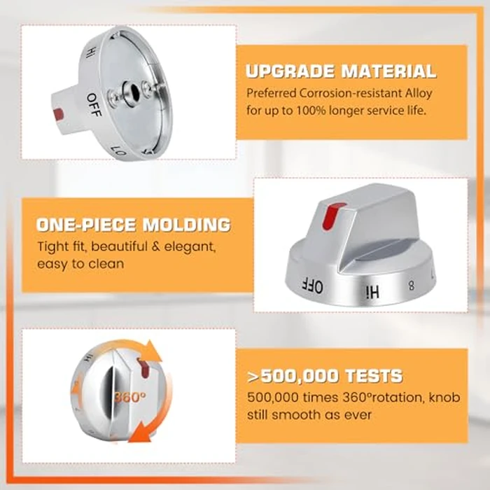 NE63T8111SS/AA NE63T8311SS/AA NE63BG8315SSAA for Samsung DG94-03500A/Z Electric Stove Knob Replacement, DG94-03797P DG94-03797Q Knobs Compatible with Samung Electric Range Better Than OEM by P Polerden - Image 4