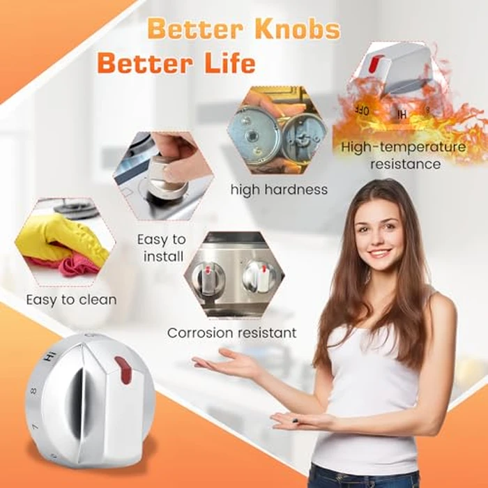 NE63T8111SS/AA NE63T8311SS/AA NE63BG8315SSAA for Samsung DG94-03500A/Z Electric Stove Knob Replacement, DG94-03797P DG94-03797Q Knobs Compatible with Samung Electric Range Better Than OEM by P Polerden - Image 5