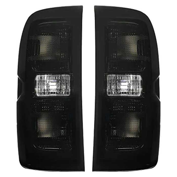 ALMULOO Tail Lights Compatible with 2014-2018 Chevy Chevrolet Silverado 1500 2500HD 3500 HD GMC Sierra 3500 HD Dually Model LH&RH Lamp w/o Bulbs Taillights Black Housing Smoke Lens by ALMULOO - Image 6