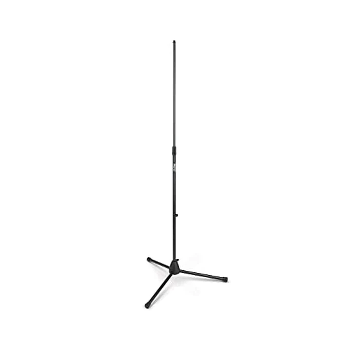 On-Stage MS7700B Tripod-Base Mic Stand (Setup for Vocal and Instrument Microphones, Adjustable Height, 5/8″-27 Threading, Portable, Folding, Nonslip Rubber Feet, Cable Clip, Steel, Black) by OnStage - Used - Like New condition