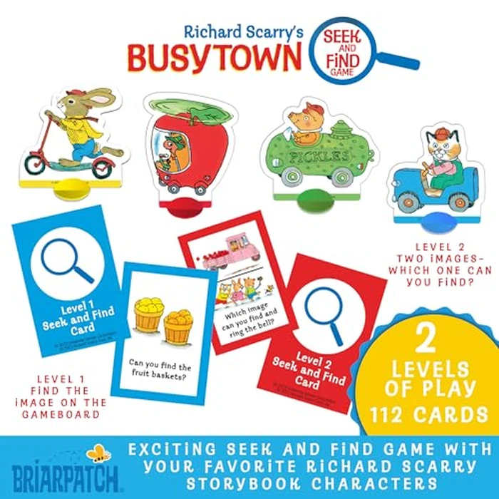 Briarpatch, Richard Scarry's Busytown Seek and Find Game, Based on Early Reader Books for Preschool, Kindergarten and 1st Grade by Briarpatch - Image 5