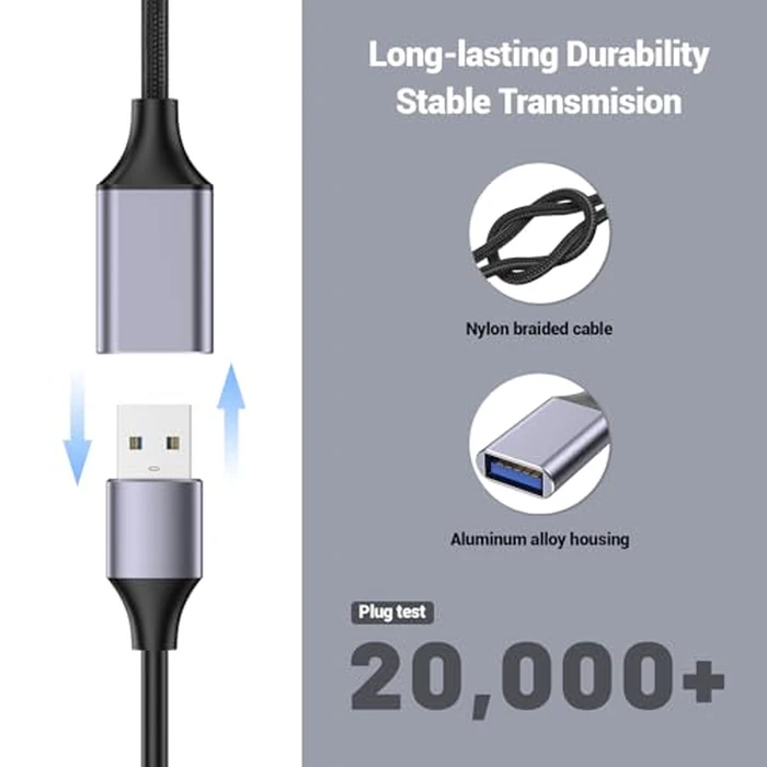 Pastall USB Female to C Male Cable(1M/3.3 Ft),Type-C Adapter,USB C to USB 3.0 Adapter,C Female to A Male for Phone/Laptop/Tablet/Switch USB-C Device by Pastall - Image 4