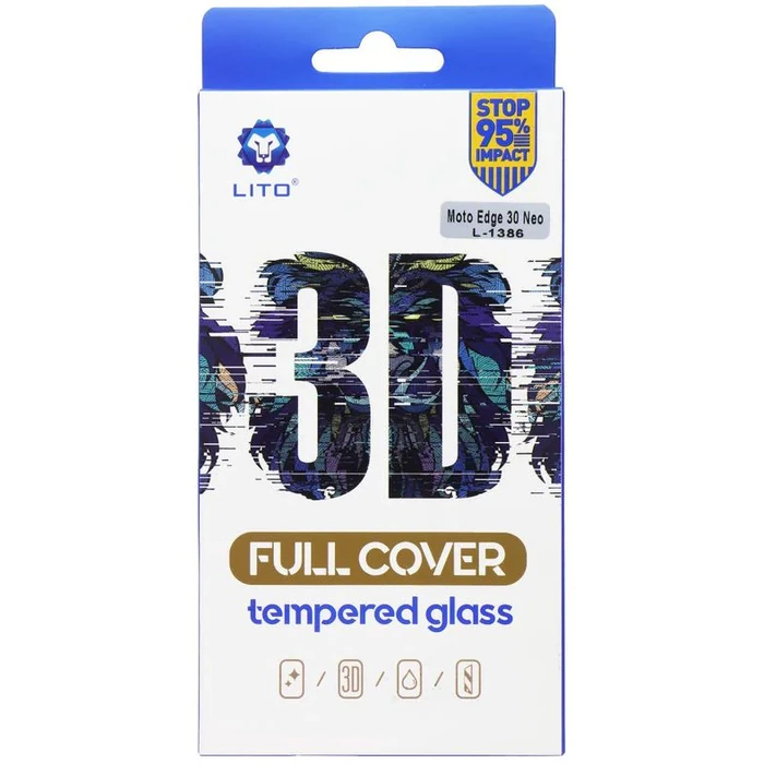 LITO 3D Full Cover Screen Protector for Motorola Moto Edge 30 Neo - Clear by LITO - Refurbished - Brand New condition - US$8.28