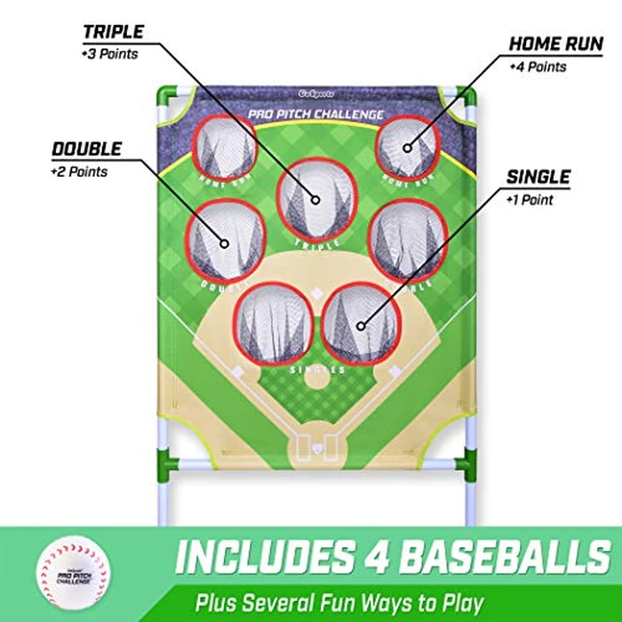 GoSports Football & Baseball Toss Games Available in Football Red Zone Challenge or Baseball Pro Pitch Challenge Choose Between Backyard Toss or Door Hang Targets by GoSports - Image 2