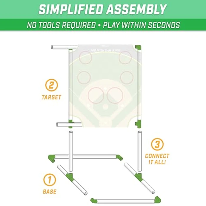 GoSports Football & Baseball Toss Games Available in Football Red Zone Challenge or Baseball Pro Pitch Challenge Choose Between Backyard Toss or Door Hang Targets by GoSports - Image 3