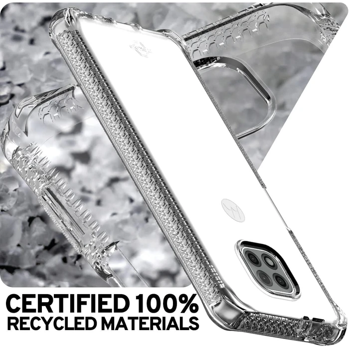 ITSKINS Spectrum Clear Series Flexible Gel Phone Case for Moto G Power 2021 - Clear by ITSKINS - Image 2
