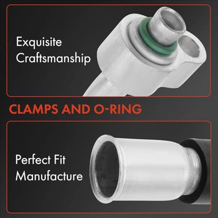 A-Premium A/C Suction Hose & Discharge Line Hose Assembly Compatible with Ford Thunderbird 2002-2005 & Lincoln LS 2000-2006 & Jaguar S-Type 2000-2002, 3.9L 4.0L by A-Premium - Image 3