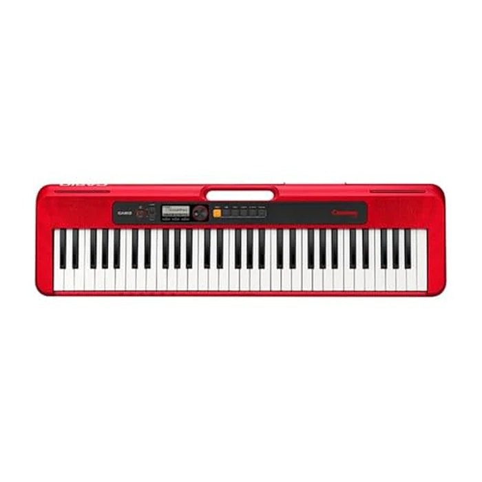 Casio Casiotone CT-S200RD - 61-Key Portable Keyboard for Beginners | 400 Tones, 77 Rhythms, LCD Display, Dance Music Mode, USB-MIDI, Stereo Speakers | Includes Power Supply & Music Rest | Red by Casio - Used - Very Good condition - US$143.99