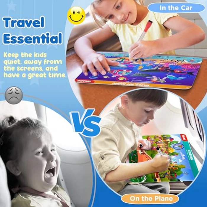 Search and Find Activity Books for Kids Ages 3-5, Travel Games Toys for Car Airplane, Road Trip Activities for Kids Games 4-8, Preschool Learning Activities, Educational Seek Game,Gifts for Boys Girls by BBWOO - Image 3