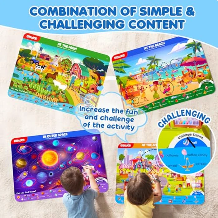 Search and Find Activity Books for Kids Ages 3-5, Travel Games Toys for Car Airplane, Road Trip Activities for Kids Games 4-8, Preschool Learning Activities, Educational Seek Game,Gifts for Boys Girls by BBWOO - Image 4