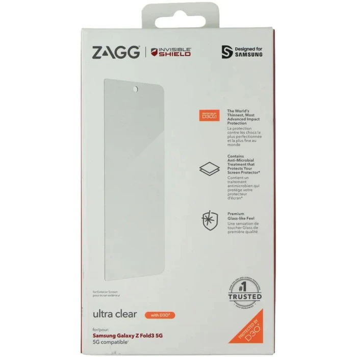ZAGG InvisibleShield Ultra Clear Screen Protector with D3O for Samsung Galaxy Z Fold3 5G - Clear by ZAGG - Image 6