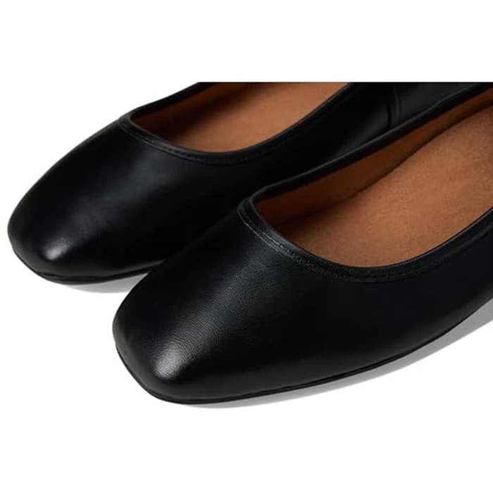 Vionic Womens Orinda Ballet Flat Black Leather 8.5 M by Vionic - Image 2