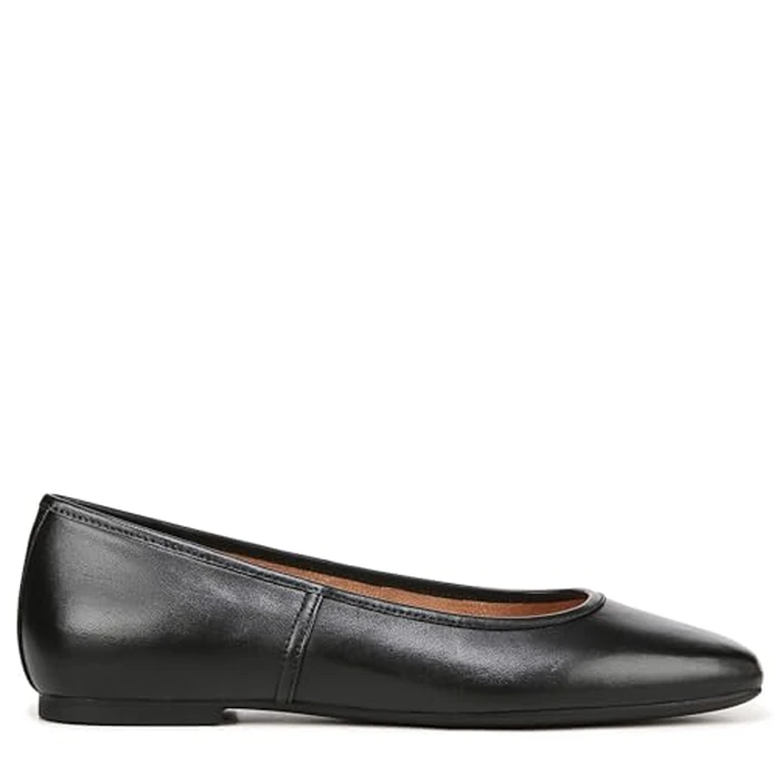 Vionic Womens Orinda Ballet Flat Black Leather 8.5 M by Vionic - Image 4