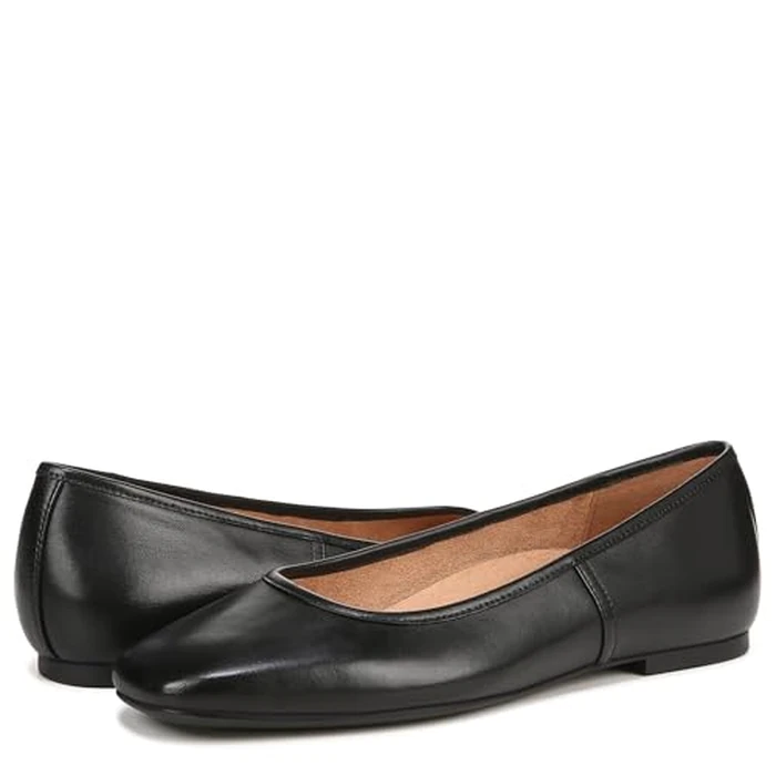 Vionic Womens Orinda Ballet Flat Black Leather 8.5 M by Vionic - Image 7