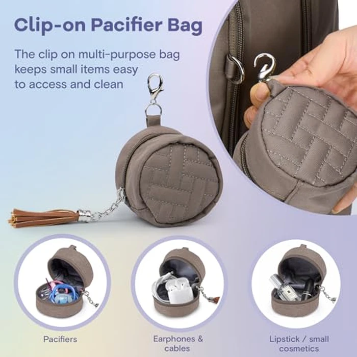 RUVALINO Diaper Bag Backpack, Multifunction Travel Pack Maternity Baby Changing Bags, Large Capacity, Waterproof, Khaki by RUVALINO - Image 9