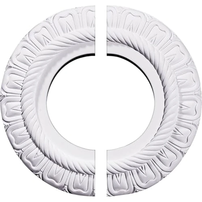 Ekena Millwork CM09CL2 9"OD x 4 1/2"ID x 1/2"P Claremont Ceiling Medallion, Fits Canopies up to 5-5/8", 2 Piece by Ekena Millwork - Used - Like New condition - US$13.76
