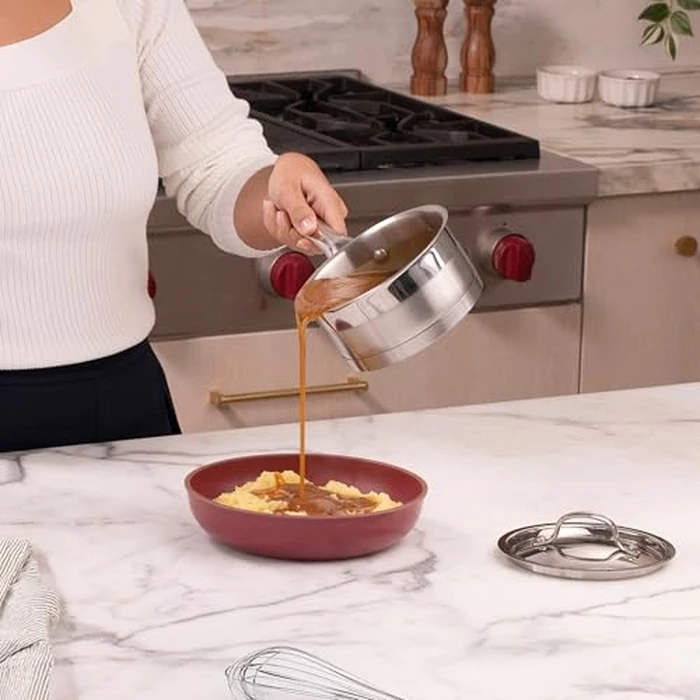 Lagostina Moderna 12-Piece Stainless Steel Cookware Set, Commercial Capsule Base, Induction Safe Pots and Pan Set Includes Saucepan, Casserole, Dutch Oven & Lids, Oven Safe up to 400 degreesF / 204ºC by Lagostina - Image 5