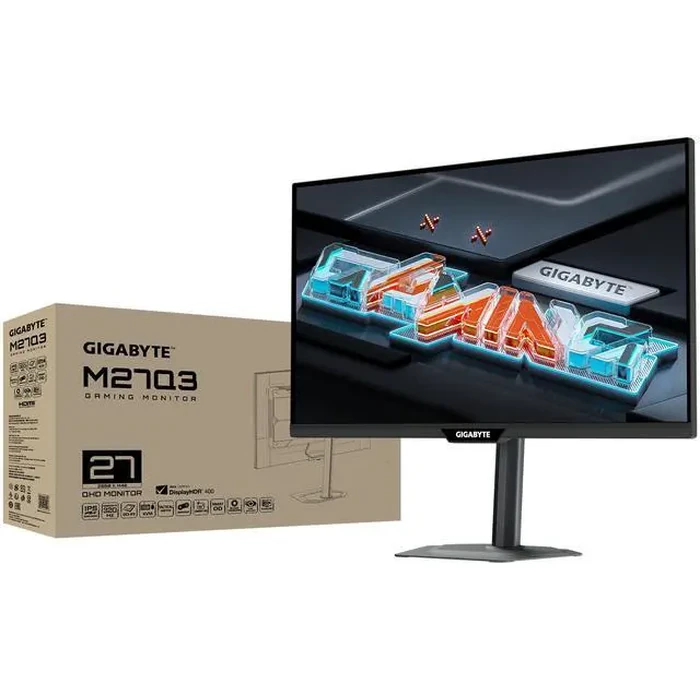 GIGABYTE 27" QHD 2K 1440P 300Hz/OC 320Hz IPS with AMD FreeSync Premium Pro & G-SYNC Compatible 1ms USB-C KVM Gaming Computer Monitor with Height by GIGABYTE - Image 10