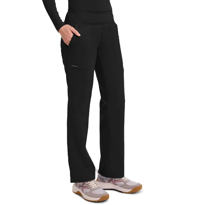 Healing Hands Women's Scrub Pant Tori Cargo Bottoms with 5 Pockets and 2-Way Stretch Fabric 9133P, S Petite, Black by Healing Hands - Image 2