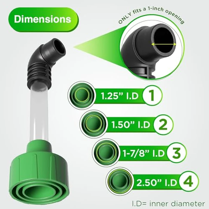 EZVAC - AC Drain Line Cleaner Adapter Evacuates & Unclog AC Drain Line - HVAC to PVC AC Drain Line Cleaner Tool - Universal Fit AC Drain Line Unclogger - AC Drain Line Cleaning Tool - Clear Visibility by EZVAC - Image 3