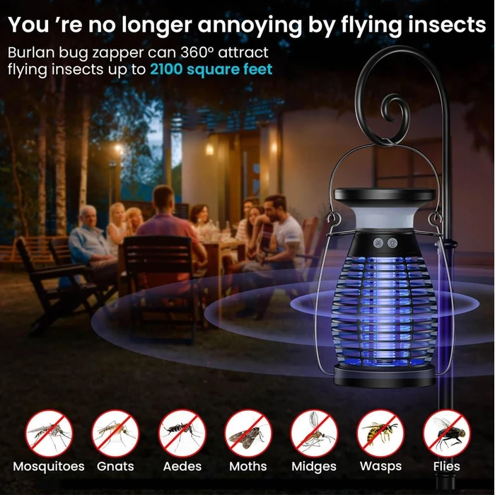 Burlan Solar Bug Zapper - Black by Burlan - Image 3