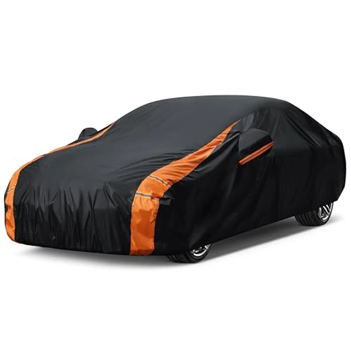 DYTARGET in Full Exterior Sedan Waterproof Car Cover All Weather, Waterproof,UV Resistant, Dustproof, and Snowproof Fit Toyota Camry,Tesla Model 3,Honda Accord,Nissan Altima,Kia K5 etc.Size A4 by DYTARGET - Image 1