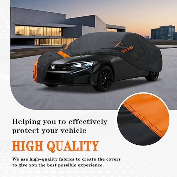 DYTARGET in Full Exterior Sedan Waterproof Car Cover All Weather, Waterproof,UV Resistant, Dustproof, and Snowproof Fit Toyota Camry,Tesla Model 3,Honda Accord,Nissan Altima,Kia K5 etc.Size A4 by DYTARGET - Image 5