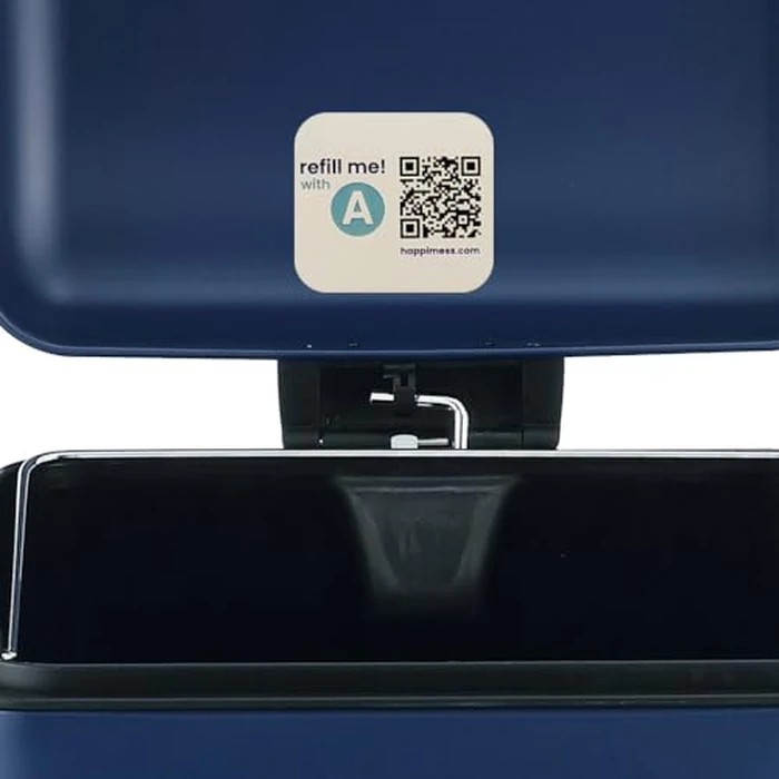 happimess HPM1007H Betty Retro 8-Gallon Step-Open Trash Can, Fingerprint Resistant, Modern, Minimalistic for Home, Kitchen, Laundry Room, Office, Bedroom, Bathroom, Denim Blue by happimess - Image 7