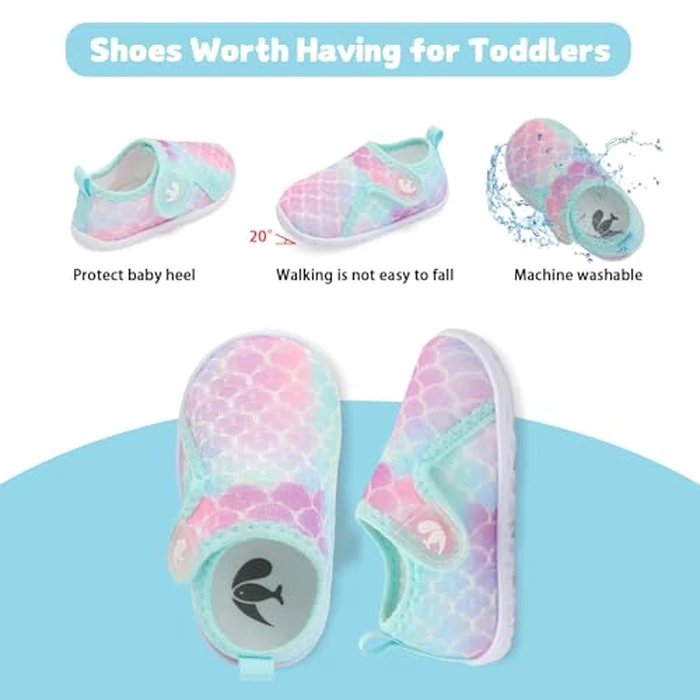 FEETCITY Baby Water Shoes Breathable Mesh Infant Sneakers Beach Aqua Socks for Kids Boys Girls by FEETCITY - Image 4