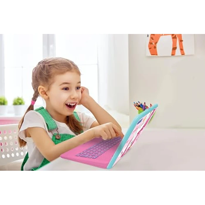 LEXiBOOK - Unicorn Educational and Bilingual Laptop Spanish/English - Toy for Children with 124 Activities to Learn Mathematics, Dactylography, Logic, Clock Reading, Play Games and Music - JC598UNIi2 by LEXiBOOK - Image 6