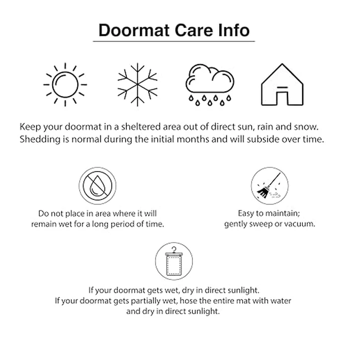 Calloway Mills 152961830P Black Border 18" x 30" Monogram Doormat, (Letter P) by Calloway Mills - Image 6