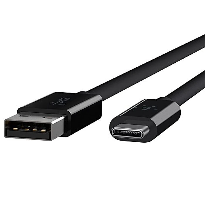 Belkin 3.1 USB A To USB C Cable Compatible W/ Thunderbolt 3 - USB C Cable For Macbook Pro, Galaxy & More - Data Transfer Up To 10gbps - For USB C, Thunderbolt 3 Devices & Ultra Hd - 3.3ft/1m - Black by Belkin - Image 2