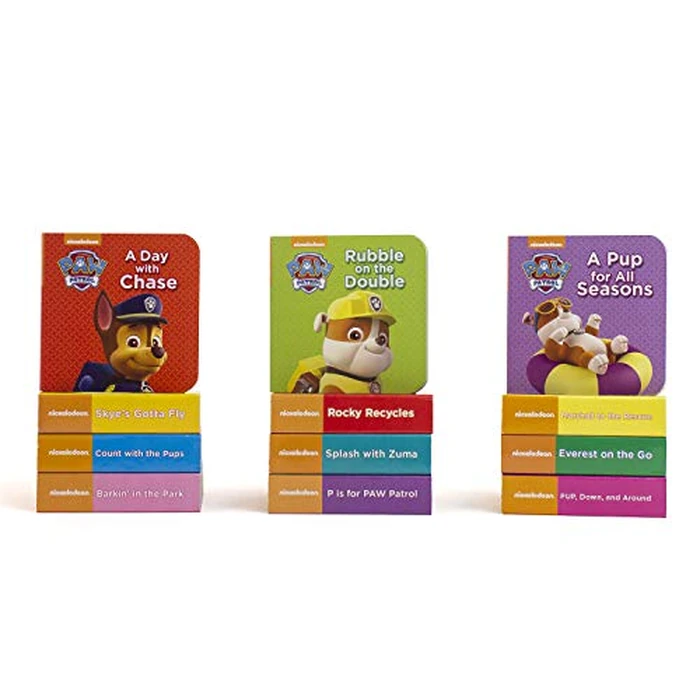 Nickelodeon Paw Patrol Chase, Skye, Marshall, and More! - My First Library Board Book Block 12-Book Set - PI Kids by Phoenix International Publications - Image 2