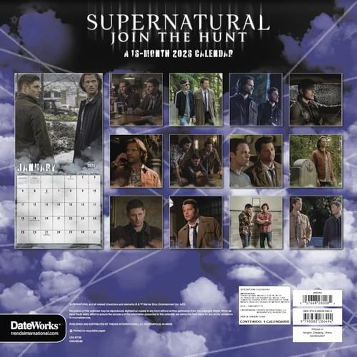 2026 Supernatural Wall Calendar by DateWorks - Image 4