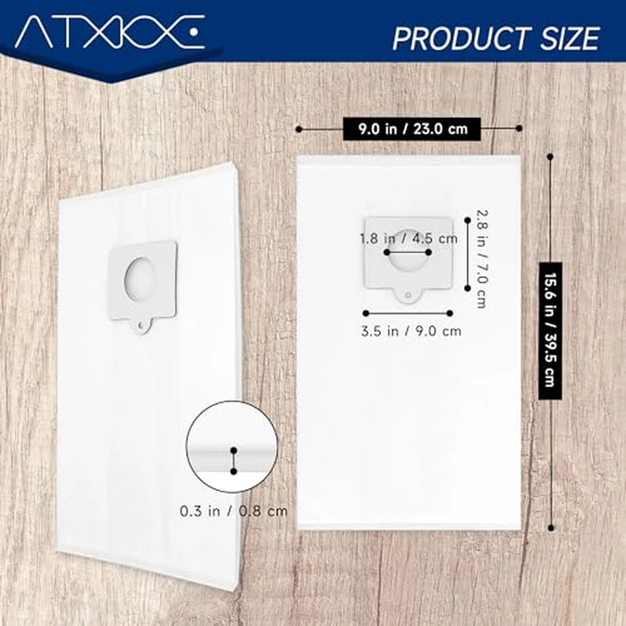 12 Pack Canister Vacuum Cleaner Dust Replacement Bags Fit for Kenmore Type Q/C 5055,50557,50558,200 400 600 700 800 series Bag by ATXKXE - Image 3