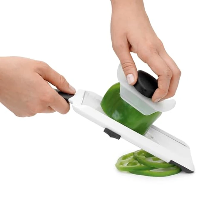OXO Good Grips Handheld Mandoline Slicer for Kitchen, Adjustable Vegetable Slicer by OXO - Image 4