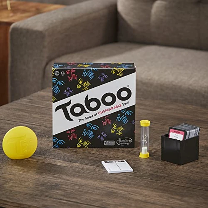 Taboo Classic Game, Party Word Guessing Game for Adults and Teens, Board Game for 4+ Players Ages 13 and Up (English) by Hasbro Gaming - Image 2