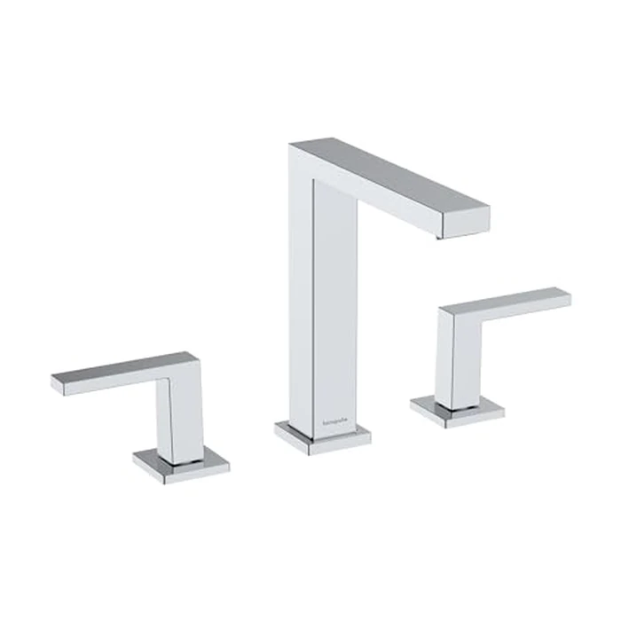 hansgrohe Tecturis E Widespread -Handle -Hole 8-inch Tall Bathroom Sink Faucet in Chrome, 73031001 by hansgrohe - Used - Very Good condition