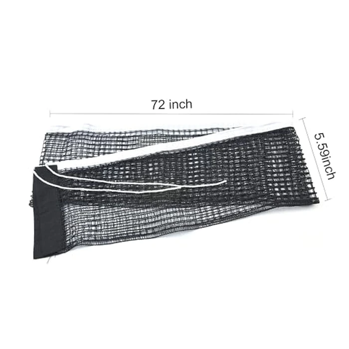 Ping Pong Net Nylon Pingpong Net for Indoor Outdoor School Gym Black Table Tennis Net Replacement (70.8" x 5.9") by Generic - Image 2