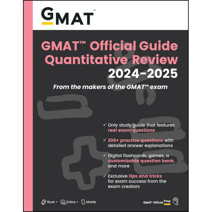 GMAT Official Guide Quantitative Review 2024-2025: Book + Online Question Bank by Wiley - Used - Acceptable condition - CA$3.38