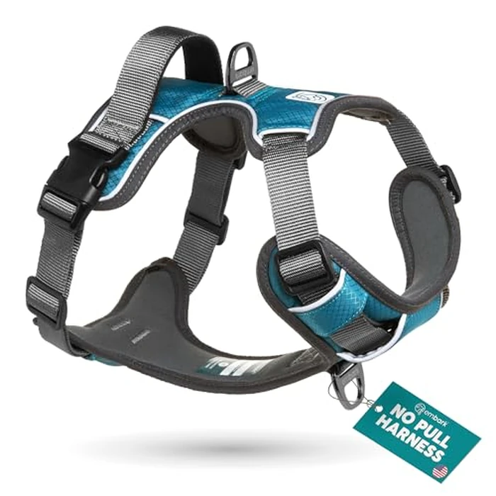 Embark Adventure XL Dog Harness - No-Pull, Reflective Trim, Military-Grade Nylon, 2 Leash Clips with Gel-Lined Handle, Soft & Padded by Embark Pets - Image 1