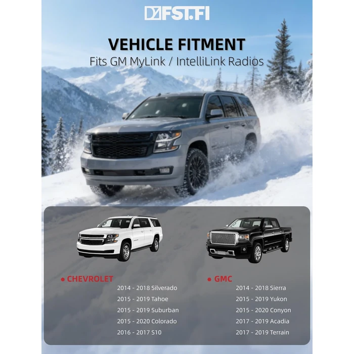 DZFST.FI 8" Touch Screen Glass Digitizer 55 Pin Mylink Radio Navigation Compatible with 2015-2020 Chevy Tahoe Silverado Colorado Suburban & GMC Sierra Yukon Canyon Replace# DJ080PA-01A/G/K/L by DZFST.FI - Image 6