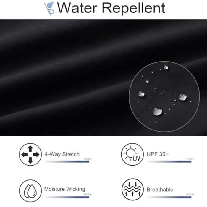 M MAELREG Dress Pants for Men Straight Fit Stretch Quick Dry Lightweight 5 Pockets Business Casual Golf Pants Men Black by M MAELREG - Image 4