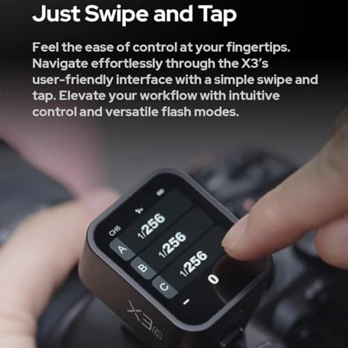 Godox X3 X3L X3-L Touchscreen TTL Wireless Flash Trigger for Leica Cameras, 2.4GHz Wireless, High-Speed Sync, OLED Screen Adjustable Brightness TTL Flash Transmitter for Leica SL2, SL1, TYP-60, Q2,M10 by GODOX - Image 8