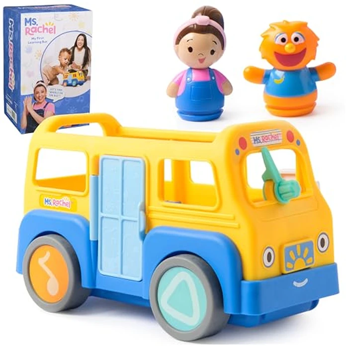 Ms. Rachel Official My First Learning Electronic School Bus with 2 Figures, Music & Sounds, Educational Toys & Toddler Toys for Girls & Boys Ages 1-3+ by Ms. Rachel - Used - Like New condition